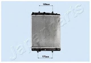 RDA033069 Japan Parts radiador refrigeración del motor