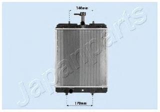 RDA033068 Japan Parts radiador refrigeración del motor