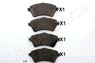 Pastillas de freno delanteras Japan Parts PAL03AF