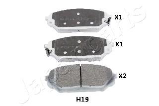 Pastillas de freno delanteras Japan Parts PAH19AF