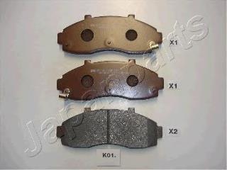 PAK01AF Japan Parts pastillas de freno delanteras