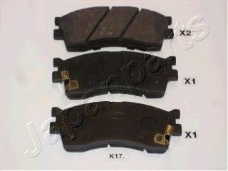 Comprar PAK17AF Japan Parts Pastillas delanteras de freno
