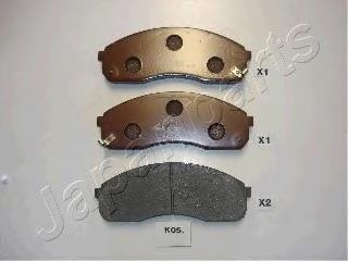 PAK05P Japan Parts pastillas de freno delanteras