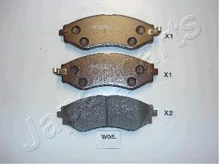 Pastillas de freno delanteras Japan Parts PAW05AF
