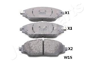 Comprar PAW15AF Japan Parts Pastillas delanteras de freno
