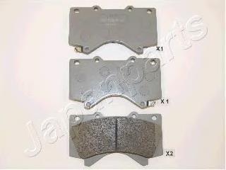 Pastillas de freno delanteras Japan Parts PA272AF
