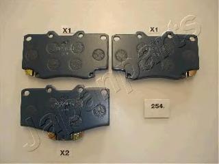 Pastillas de freno delanteras Japan Parts PA254AF
