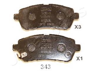 Comprar PA343AF Japan Parts Pastillas delanteras de freno