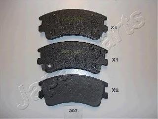 PA307AF Japan Parts Pastillas delanteras