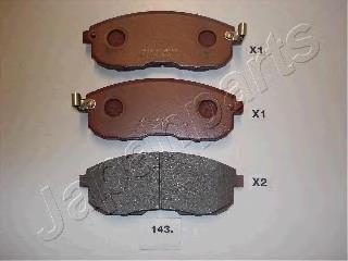 Comprar PA143AF Japan Parts Pastillas delanteras de freno