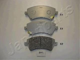 Comprar PA211AF Japan Parts Pastillas delanteras de freno