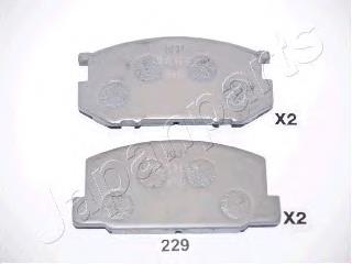 PA229AF Japan Parts pastillas de freno delanteras