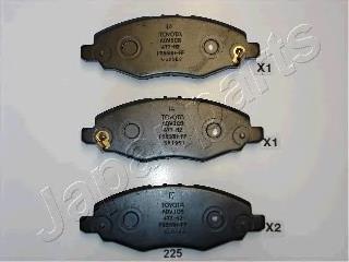 Pastillas de freno delanteras Japan Parts PA225AF