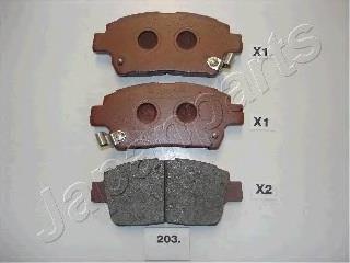 Pastillas de freno delanteras Japan Parts PA203AF