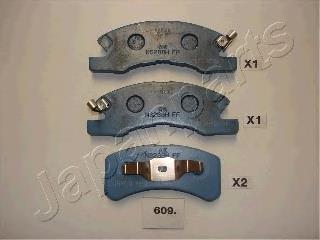 PA-609AF Japan Parts pastillas de freno delanteras