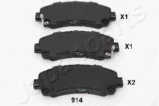 Pastillas de freno PA914AF Japan Parts