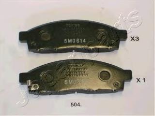 Pastillas de freno PA504AF Japan Parts