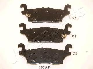 PP-003AF Japan Parts pastillas de freno traseras