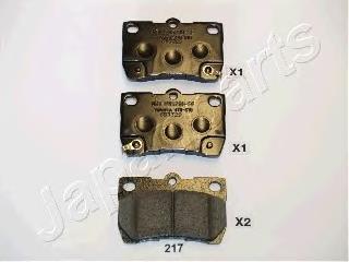 Comprar PP217AF Japan Parts Pastillas de freno traseras