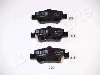 PP-220AF Japan Parts pastillas de freno traseras