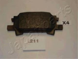 Pastillas de freno traseras PP211AF Japan Parts