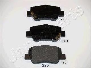 PP223AF Japan Parts Pastillas freno traseras