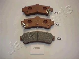 PP-196AF Japan Parts pastillas de freno traseras