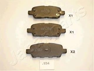 Pastillas traseras de freno Japan Parts PP154AF precio, desde 19,11 EUR