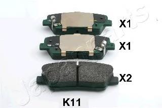 PPK11AF Japan Parts pastillas de freno traseras