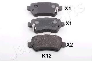 PP-K12AF Japan Parts pastillas de freno traseras