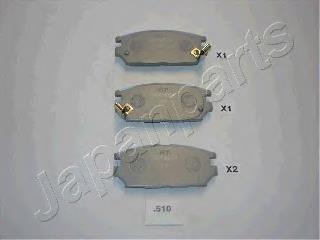 PP-510AF Japan Parts pastillas de freno traseras