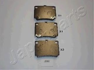 Pastillas traseras Japan Parts PP592AF
