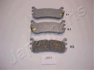 PP-391AF Japan Parts pastillas de freno traseras