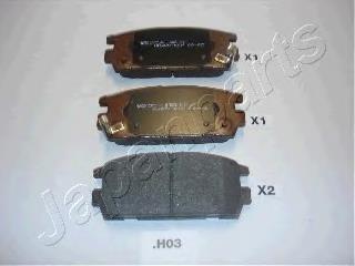 PPH03AF Japan Parts Pastillas freno traseras