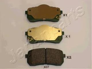 Pastillas de freno traseras PPK07AF Japan Parts