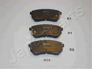 PPK04AF Japan Parts Pastillas freno traseras