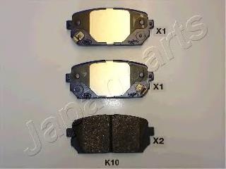 PP-K10AF Japan Parts pastillas de freno traseras