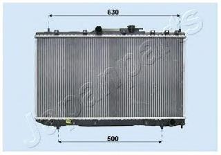 RDA153007 Japan Parts radiador refrigeración del motor