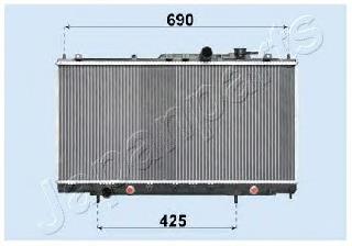 Radiador refrigeración del motor RDA183018 Japan Parts