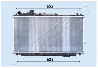 Radiador refrigeración del motor RDA333019 Japan Parts