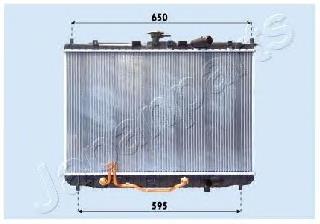 Radiador refrigeración del motor RDA333024 Japan Parts