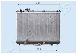 RDA333029 Japan Parts radiador refrigeración del motor