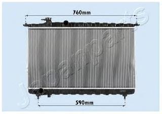 RDA283095 Japan Parts radiador refrigeración del motor