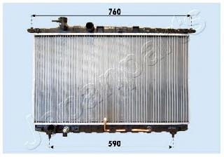 RDA283094 Japan Parts radiador refrigeración del motor