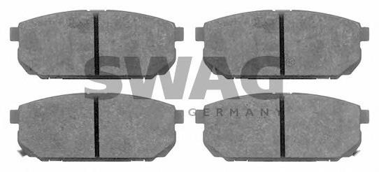 91 91 6524 Swag pastillas de freno traseras