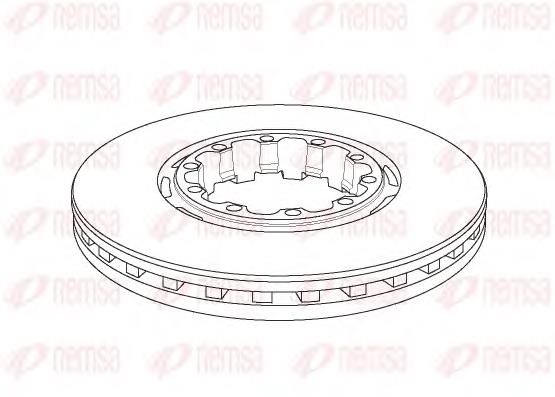 Disco de freno trasero 0751581 Sampa Otomotiv‏