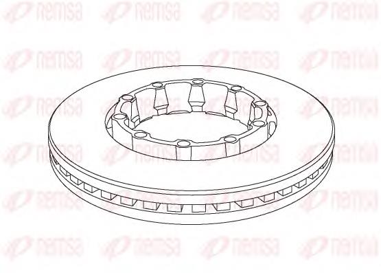 Disco de freno trasero 1034104 Diesel Technic