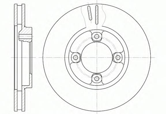 Freno de disco delantero 4351228160 Toyota