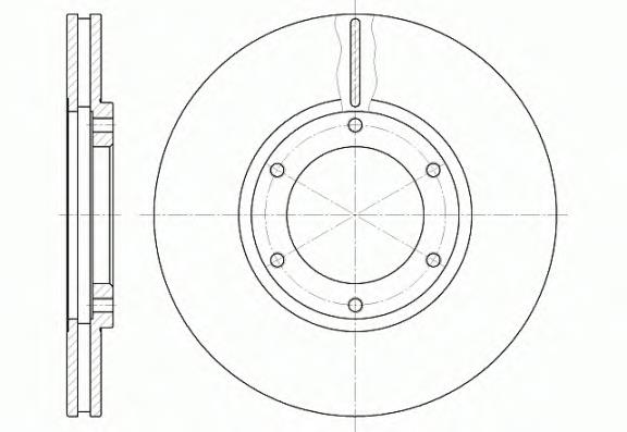 Freno de disco delantero 4020637J01 Nissan