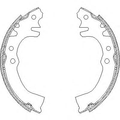 415500 Remsa zapatas de frenos de tambor traseras